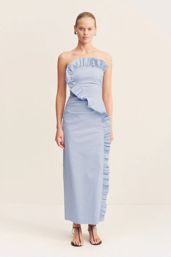 SHONA JOY - CAMPBELL MIDI DRESS - CORNFLOWER BLUE