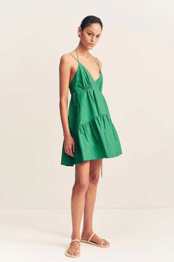 SHONA JOY - MAIORI MINI DRESS - APPLE GREEN