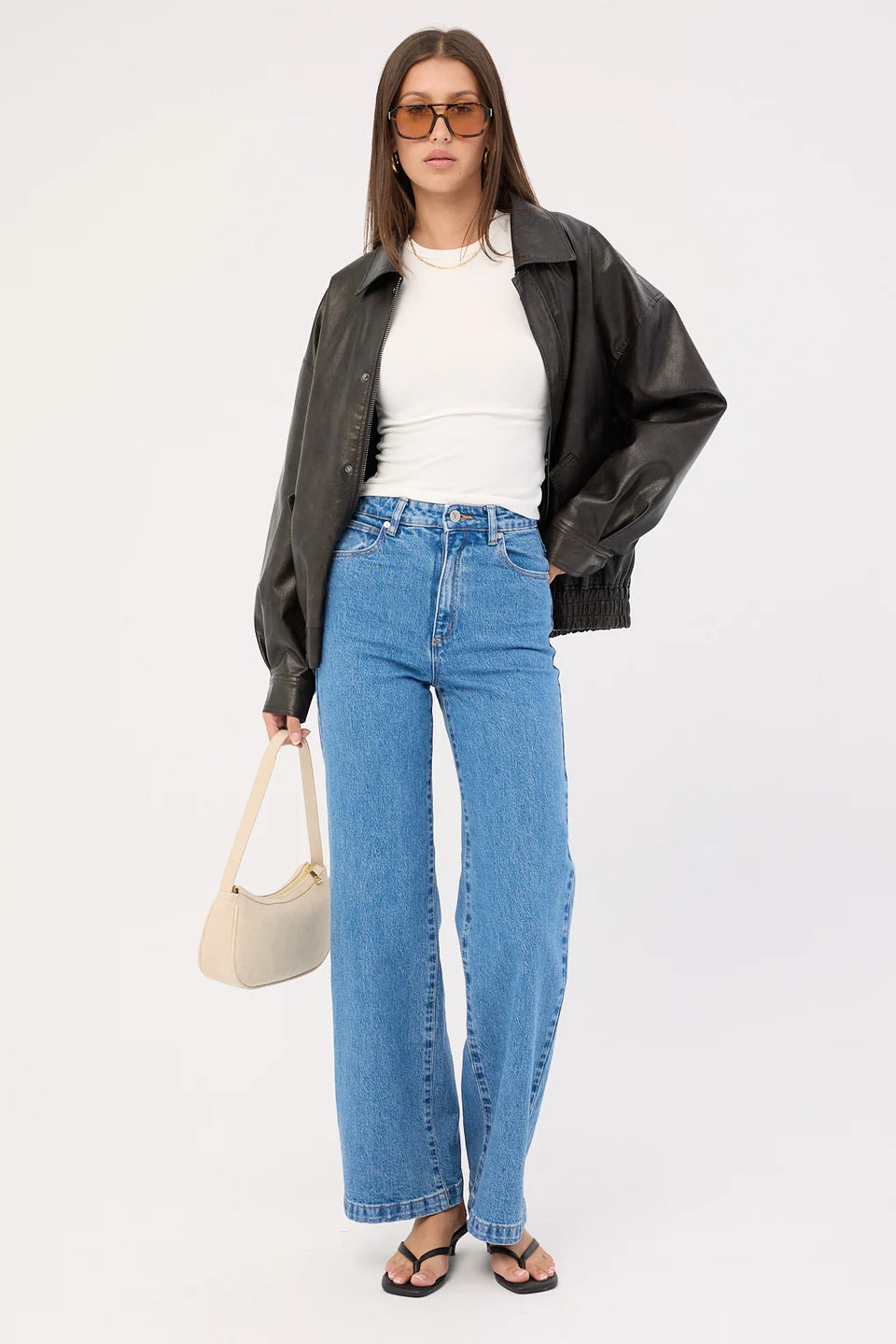 A BRAND -A 94 HIGH WAISTED WIDE JEAN - DEBBIE