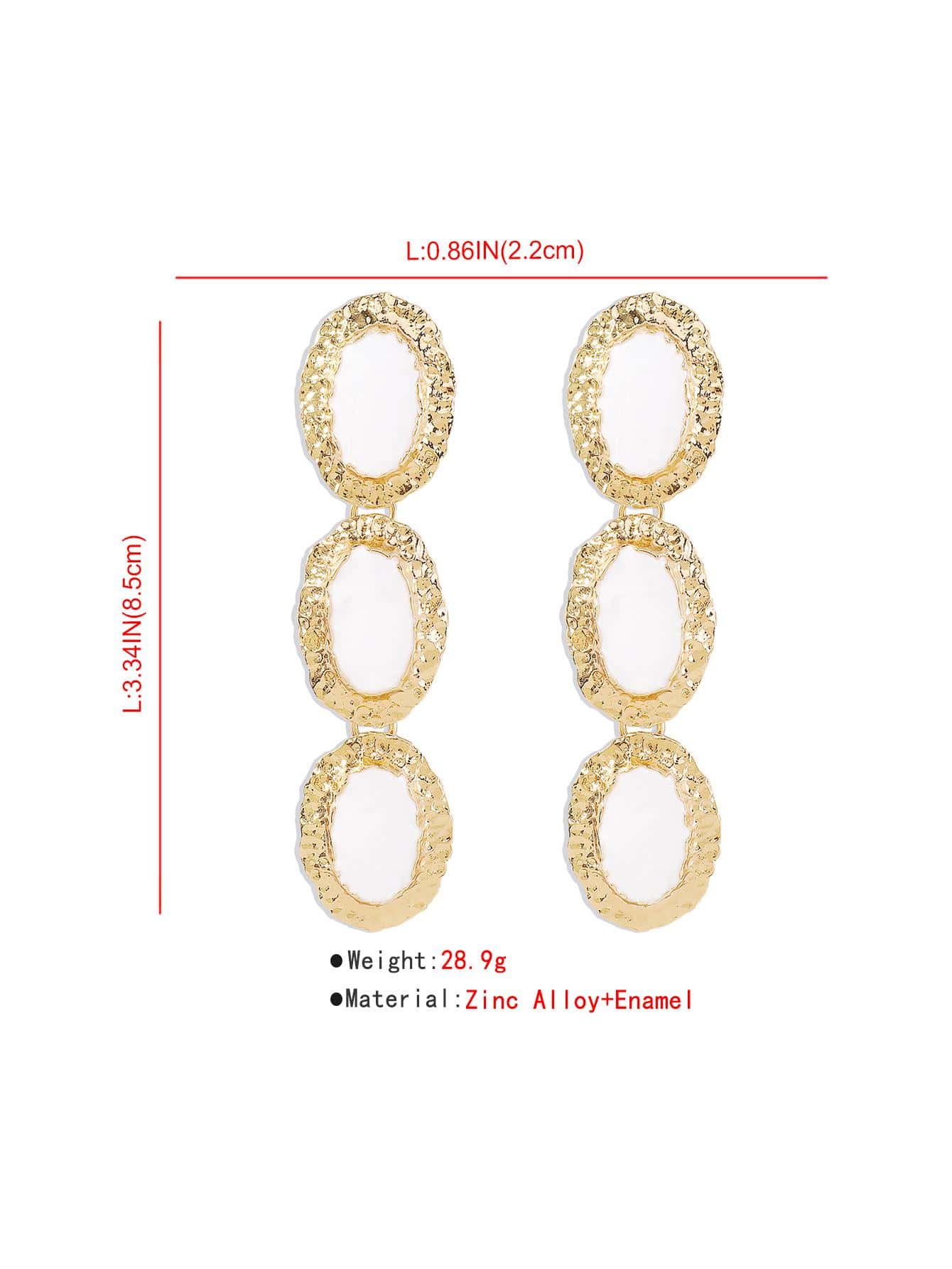 KIAMA EARRINGS - WHITE