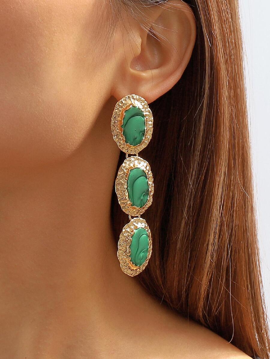 KIAMA EARRINGS - GREEN