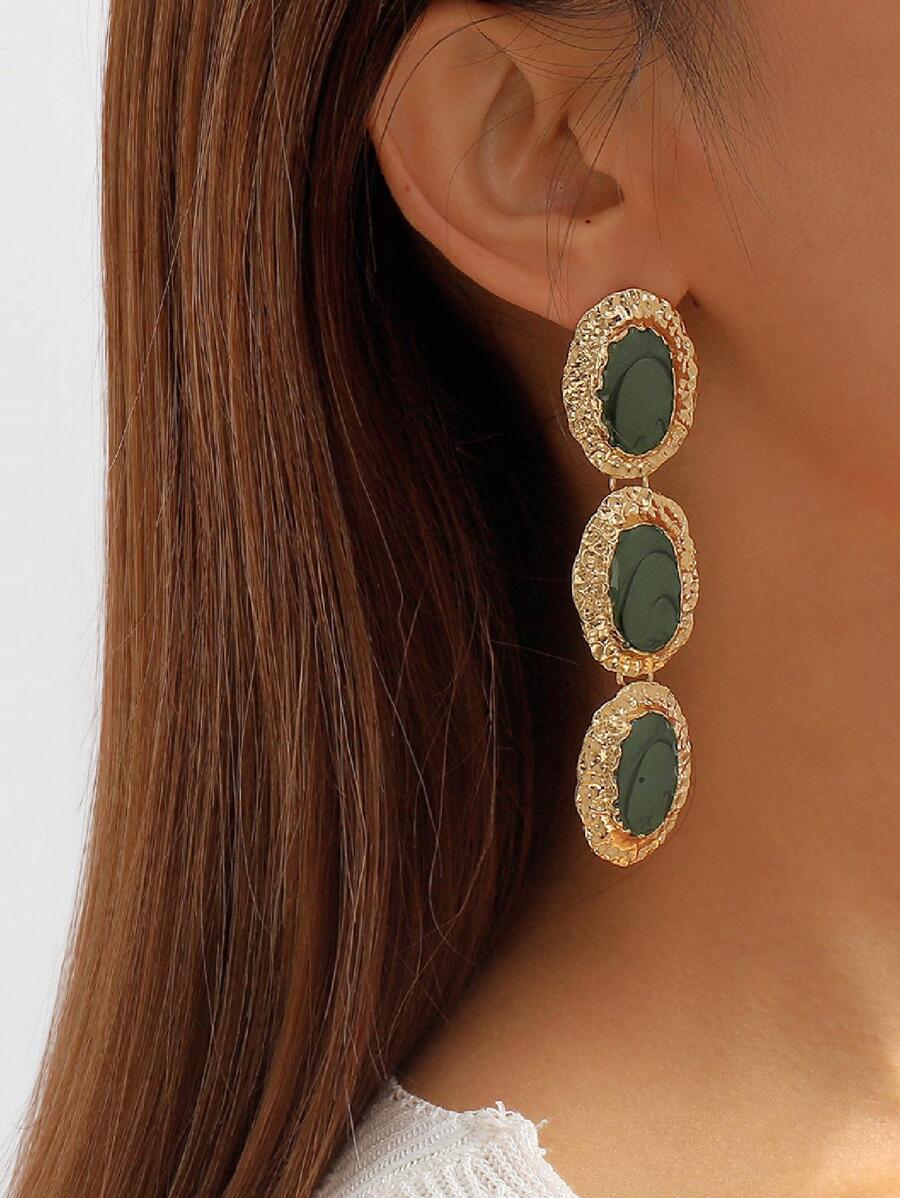 KIAMA EARINGS - EMERALD GREEN