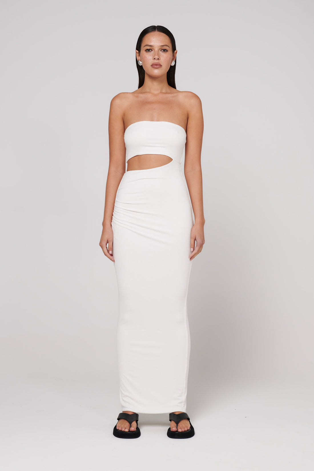 BAYSE - IZARA SHAYE MIDI - WHITE