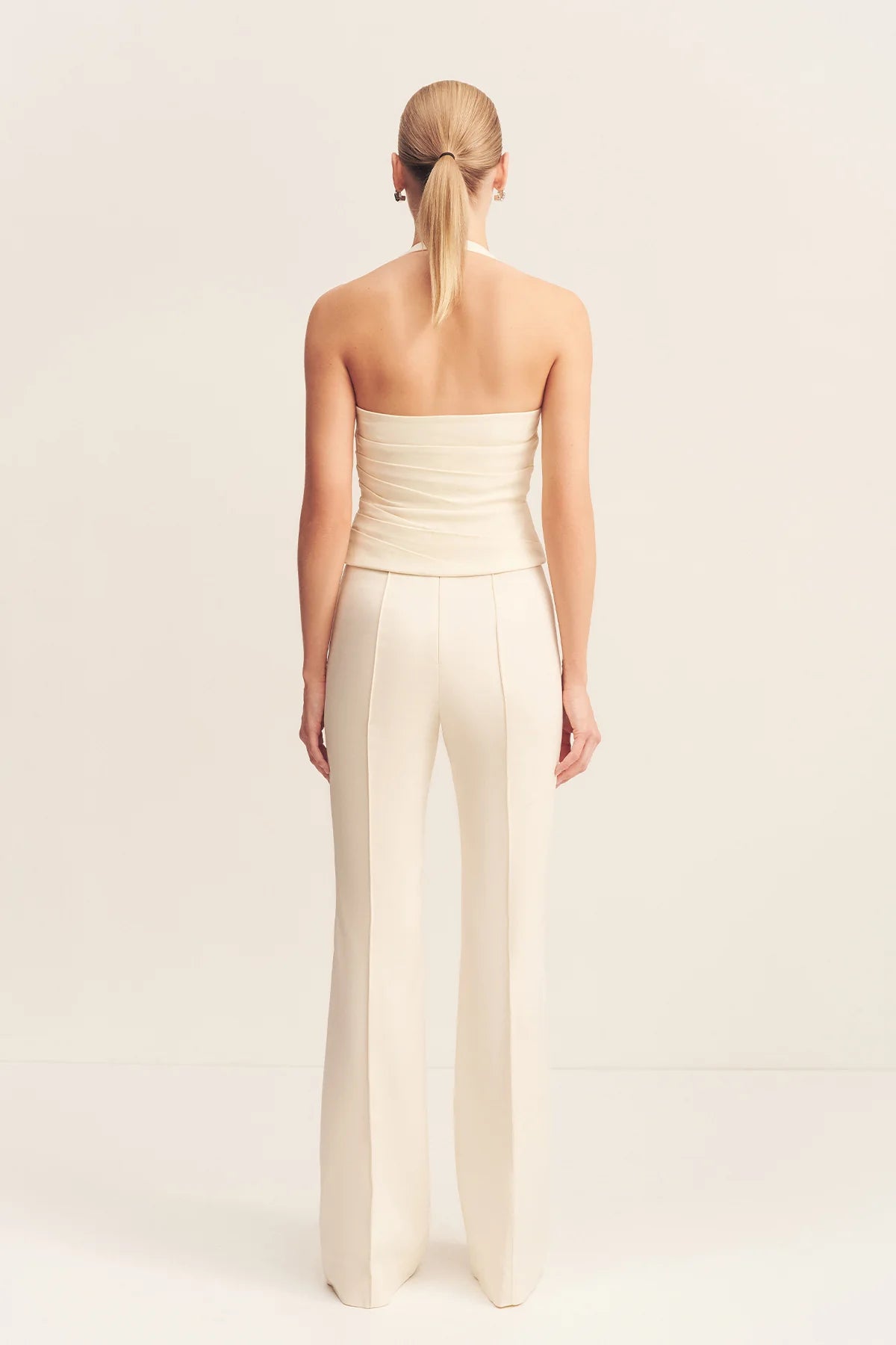 SHONA JOY - LANI HALTER TOP - RICE