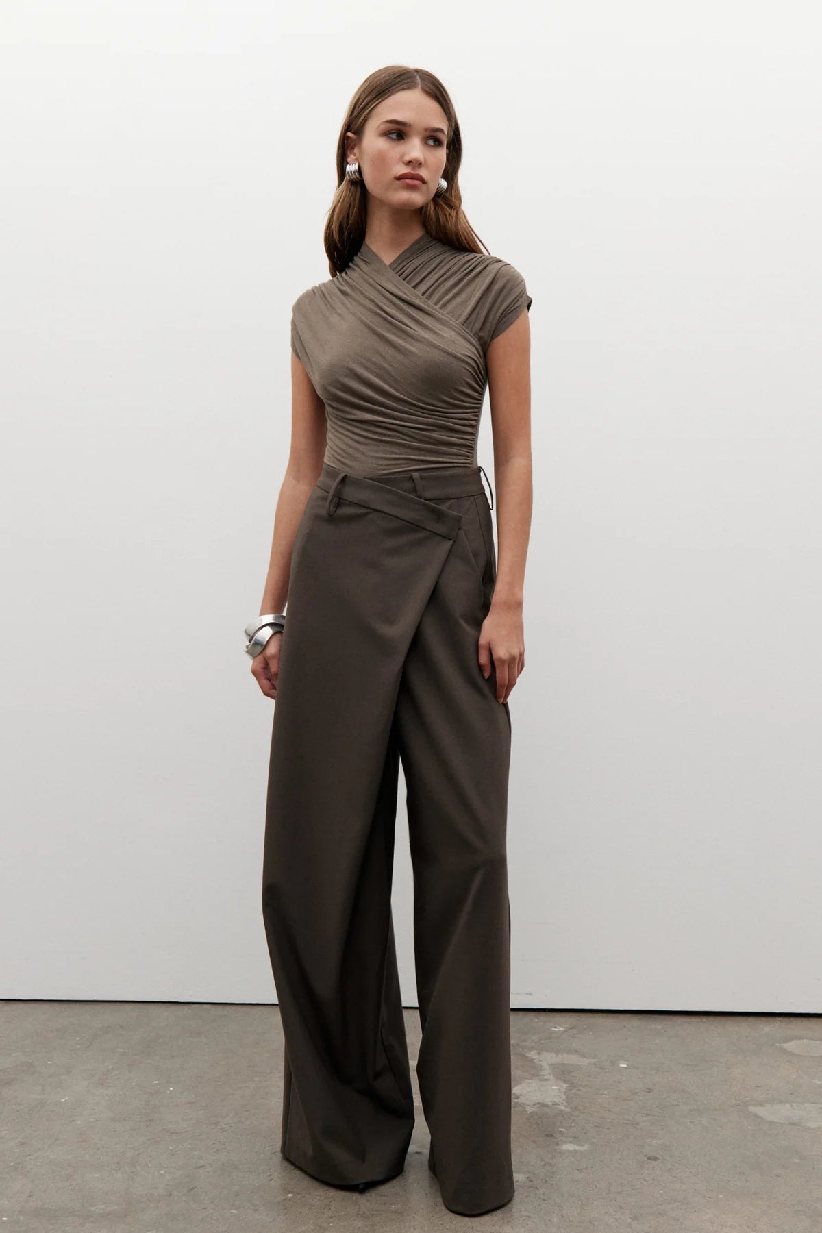 BAYSE - AMRITA SLEEVELESS BODYSUIT - MINK