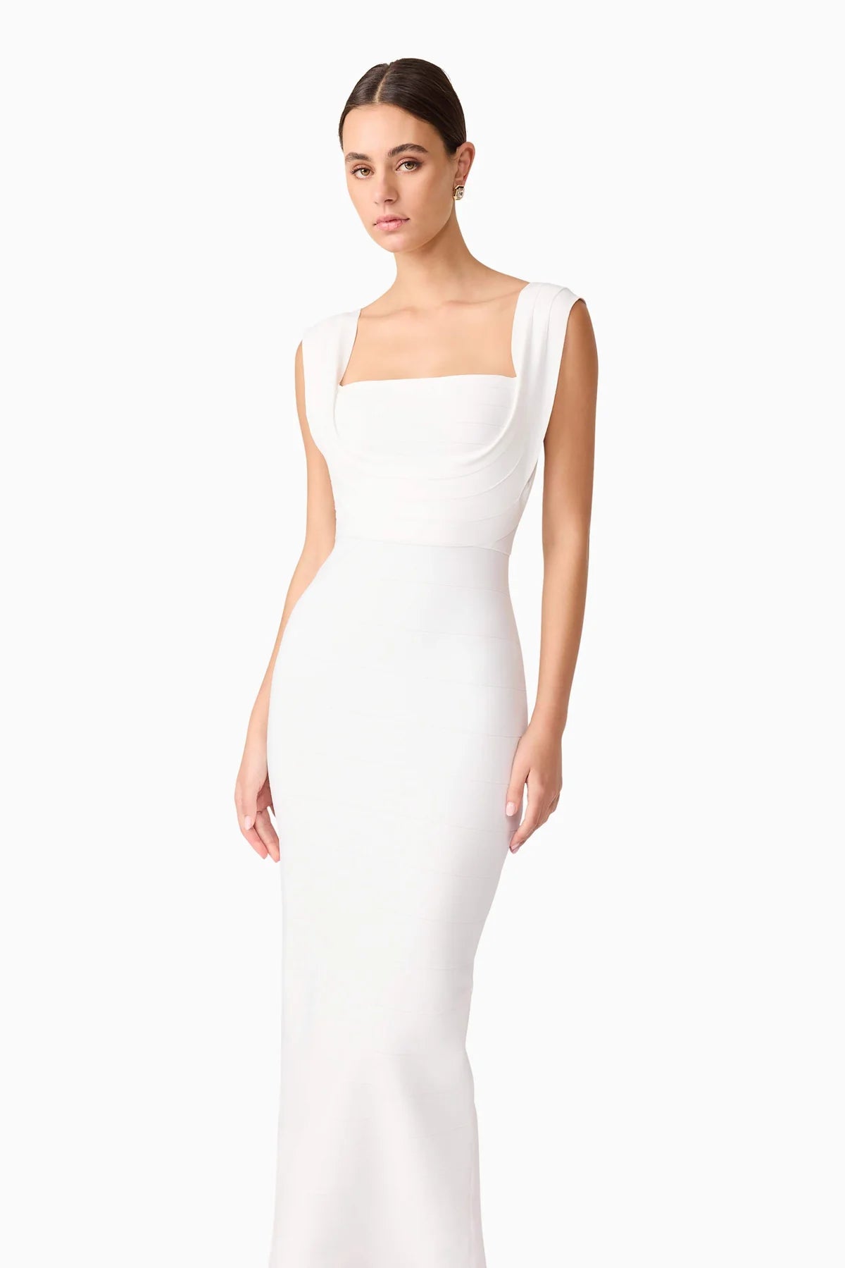 ELLIAT - FIONA FITTED MAXI DRESS - WHITE