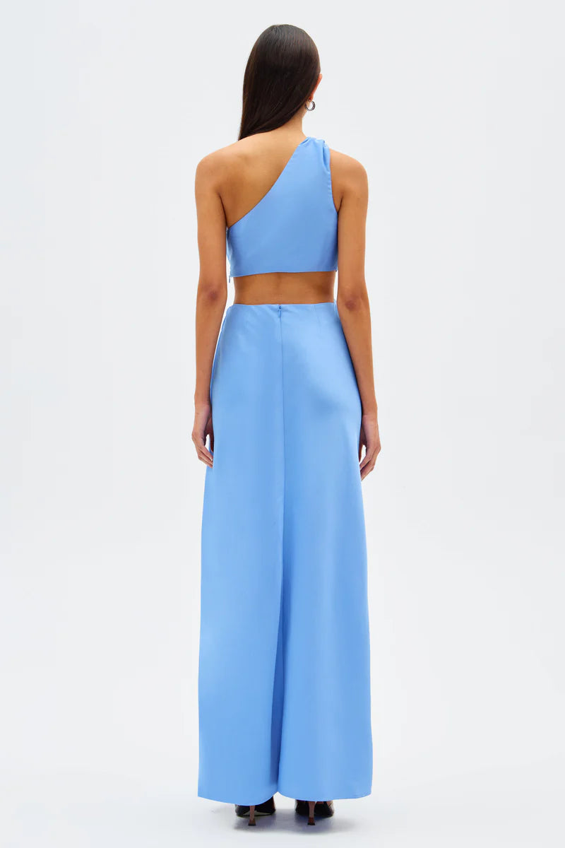 MISHA - KRISTEN SATIN GOWN - BLUE