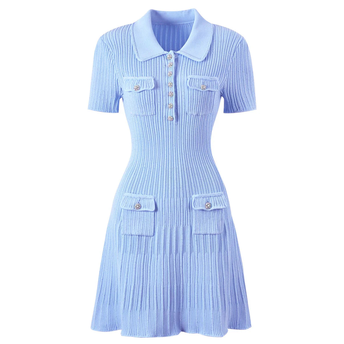 NADEEN MINI DRESS - SKY BLUE