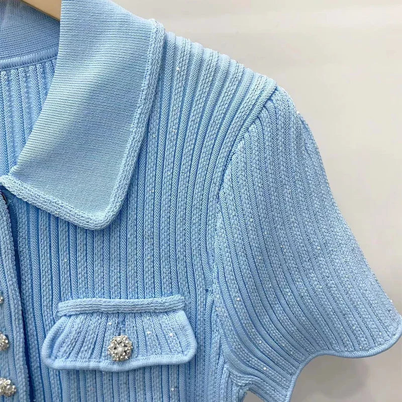 NADEEN MINI DRESS - SKY BLUE