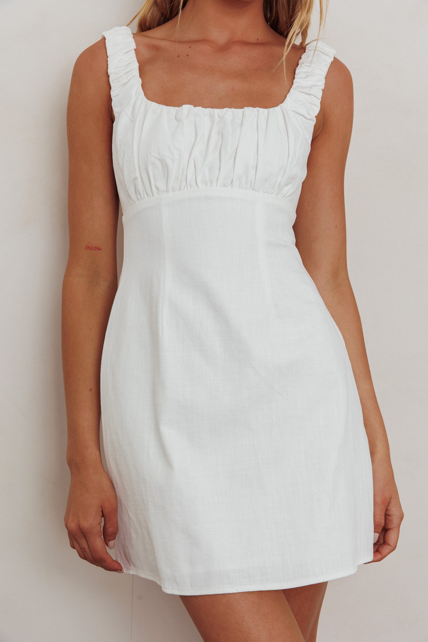 CAPRI MINI DRESS - IVORY