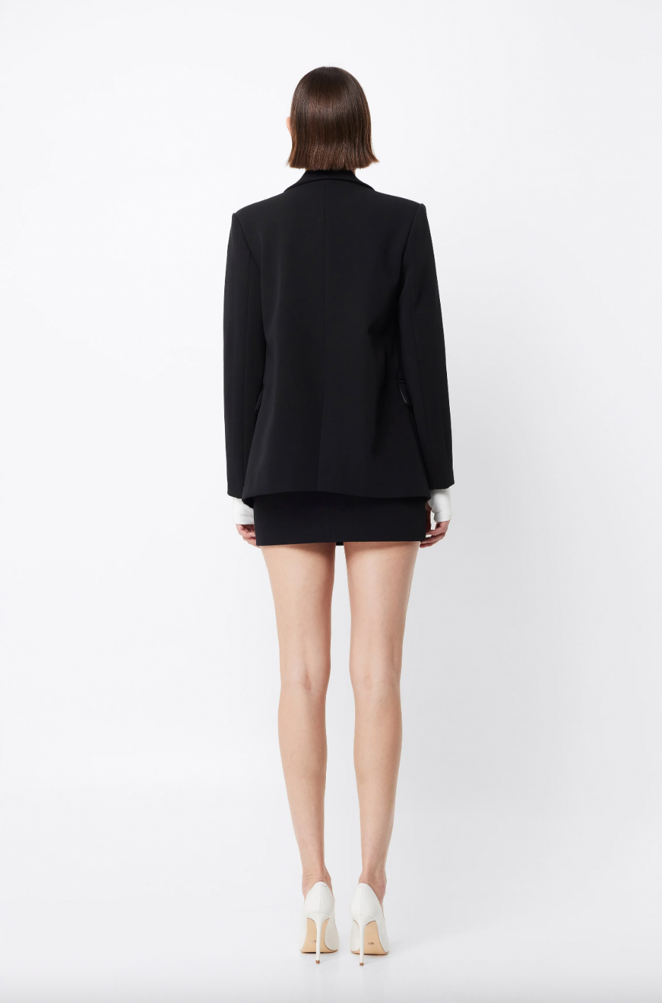 MOSSMAN - BOSTON DOUBLE BREASTED BLAZER - BLACK