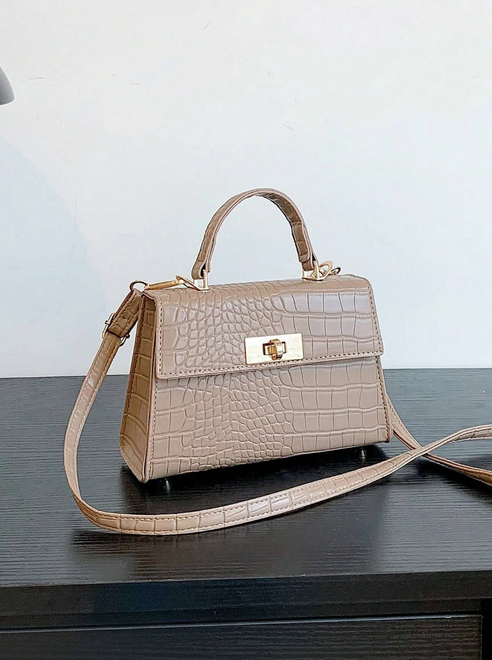 SIENNA HANDLE BAG - NUDE
