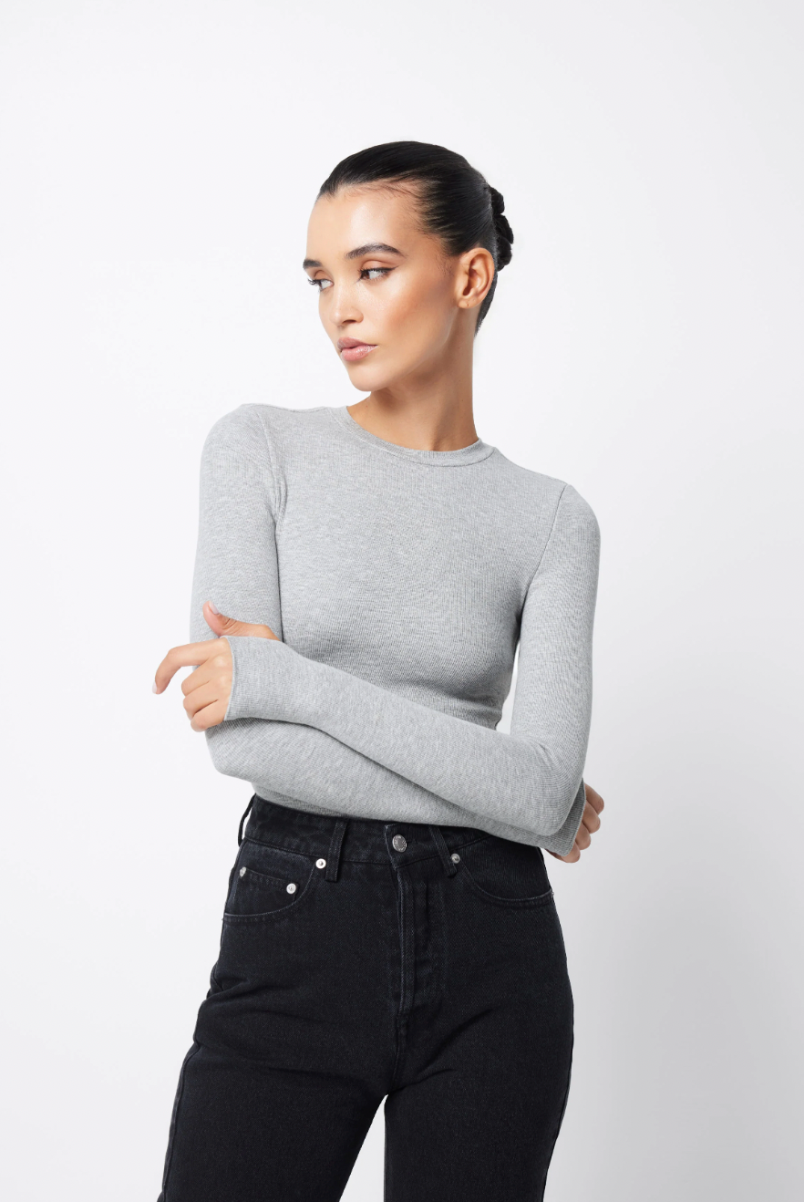 MOSSMAN - THE BROOKLYN TOP - GREY