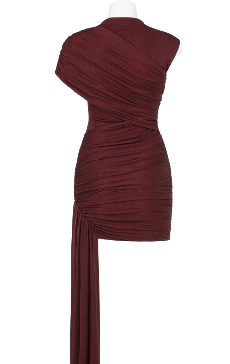 MIENA MINI DRESS - BURGUNDY