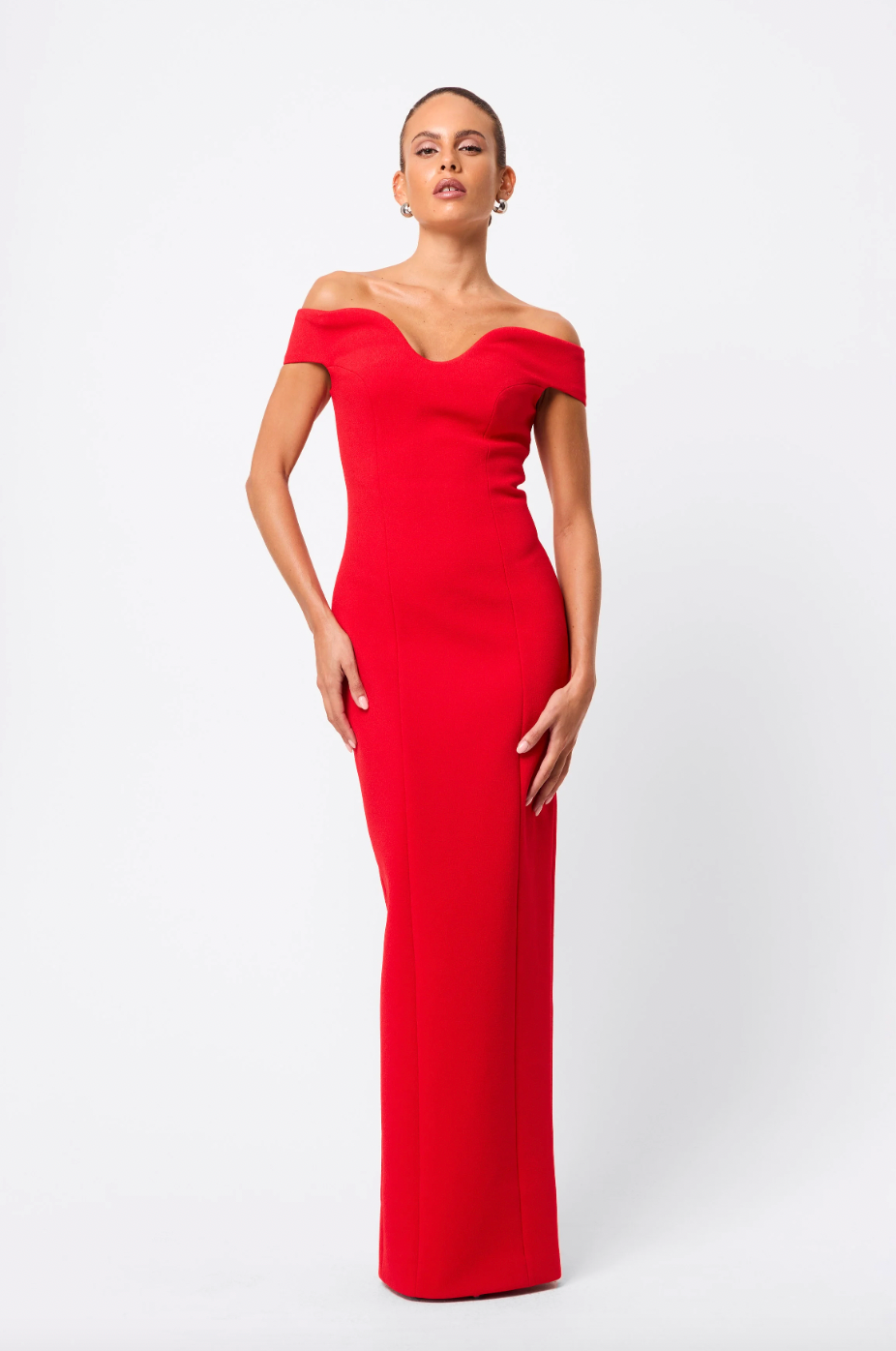 MOSSMAN - MODERNIST MAXI DRESS - RED