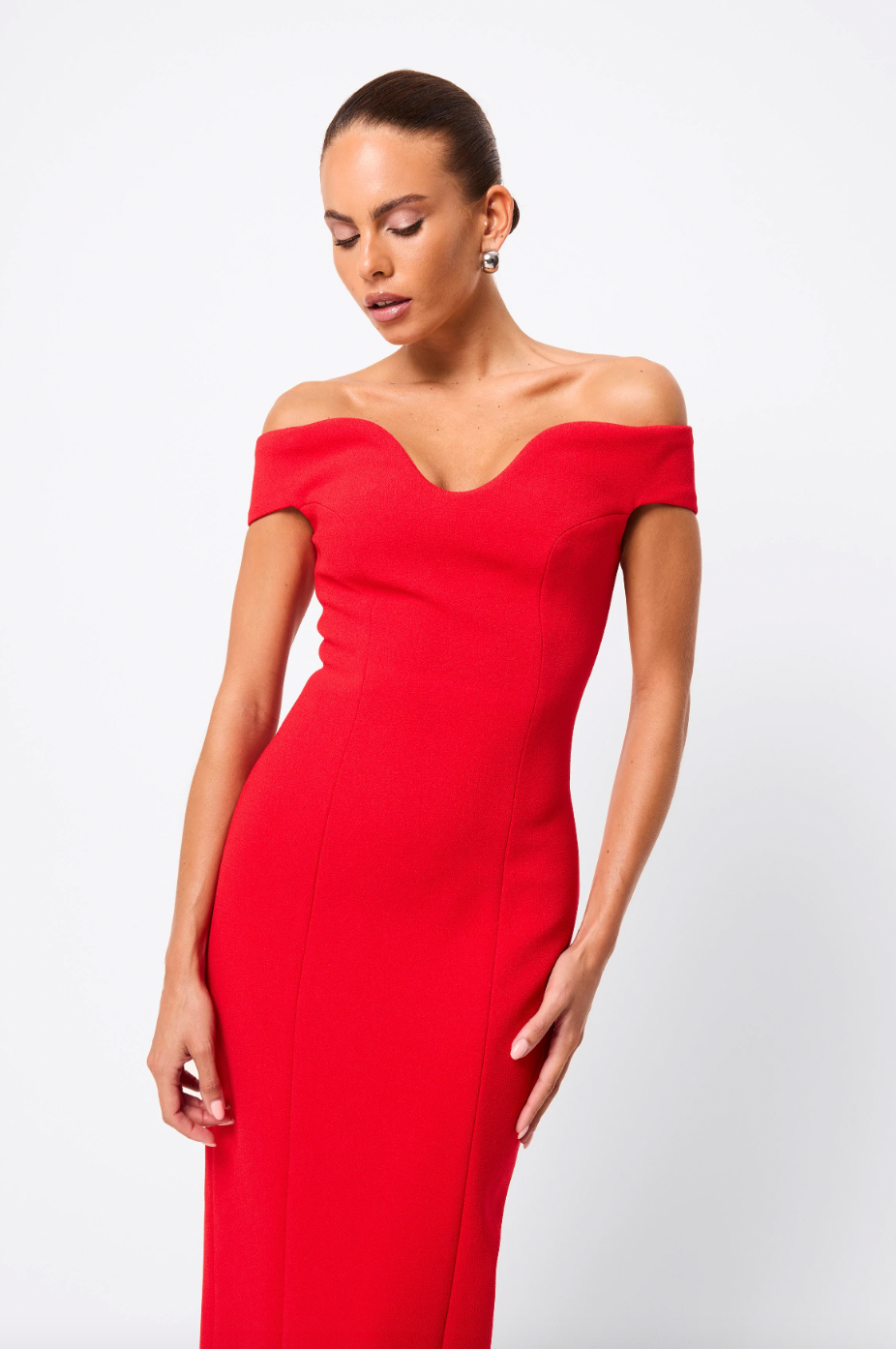 MOSSMAN - MODERNIST MAXI DRESS - RED