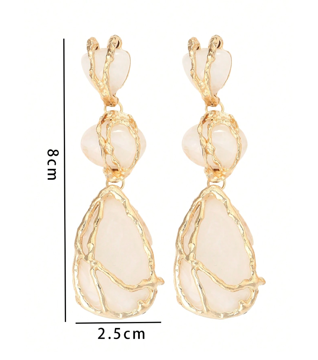 SARA EARRINGS - WHITE