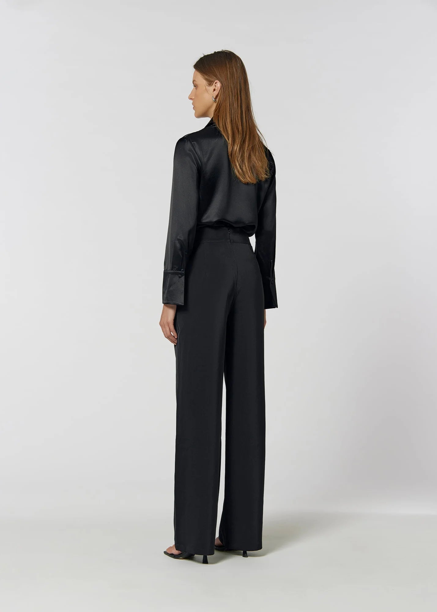 KIANNA MAGELAKI - SHIM FLARE PANTS - BLACK
