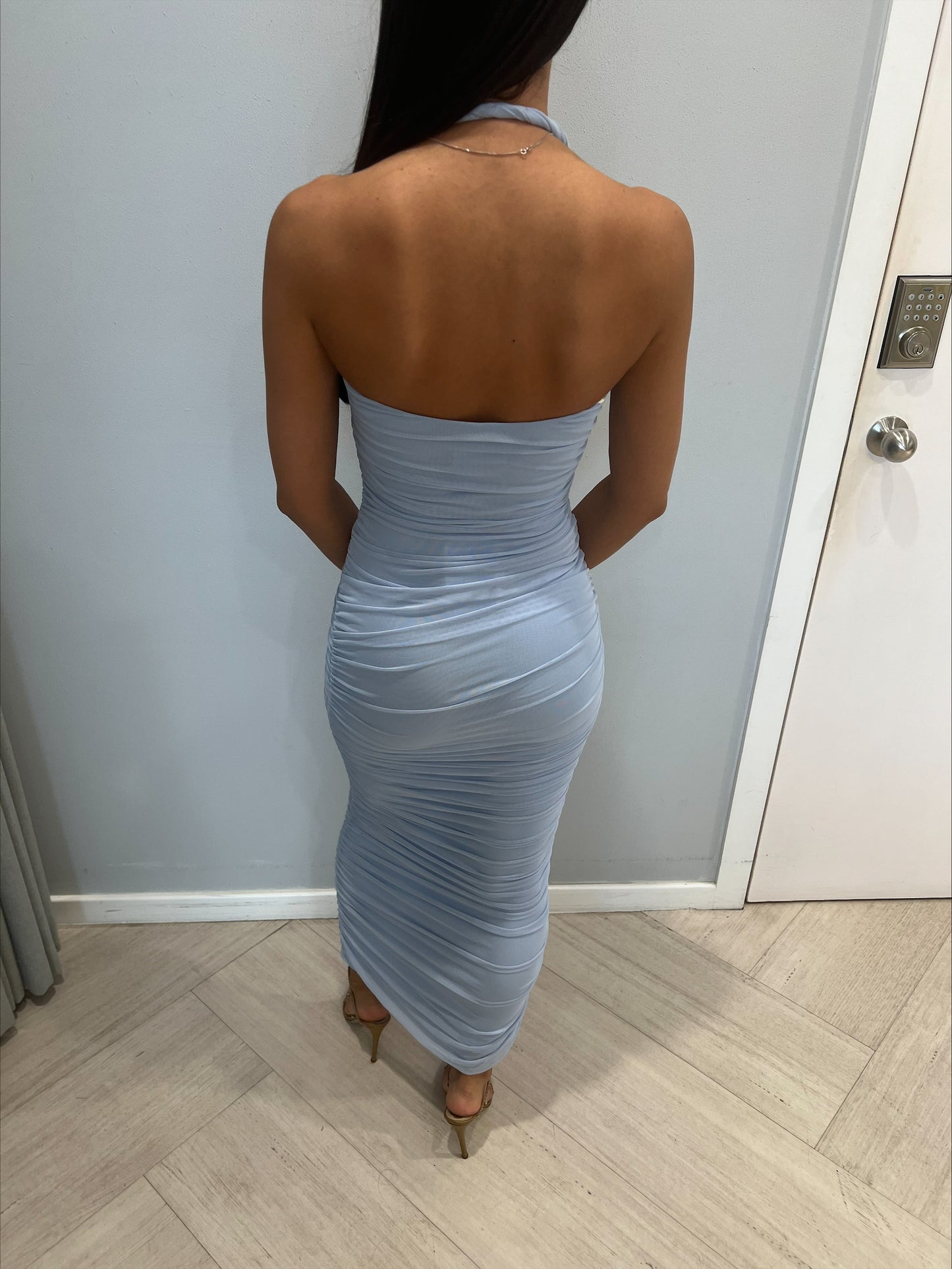 TAYLOR MIDI DRESS - SLY BLUE