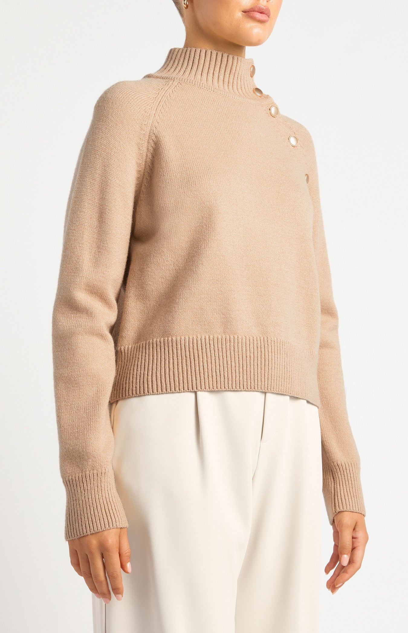 DIANA KNIT SWEATER - NUDE