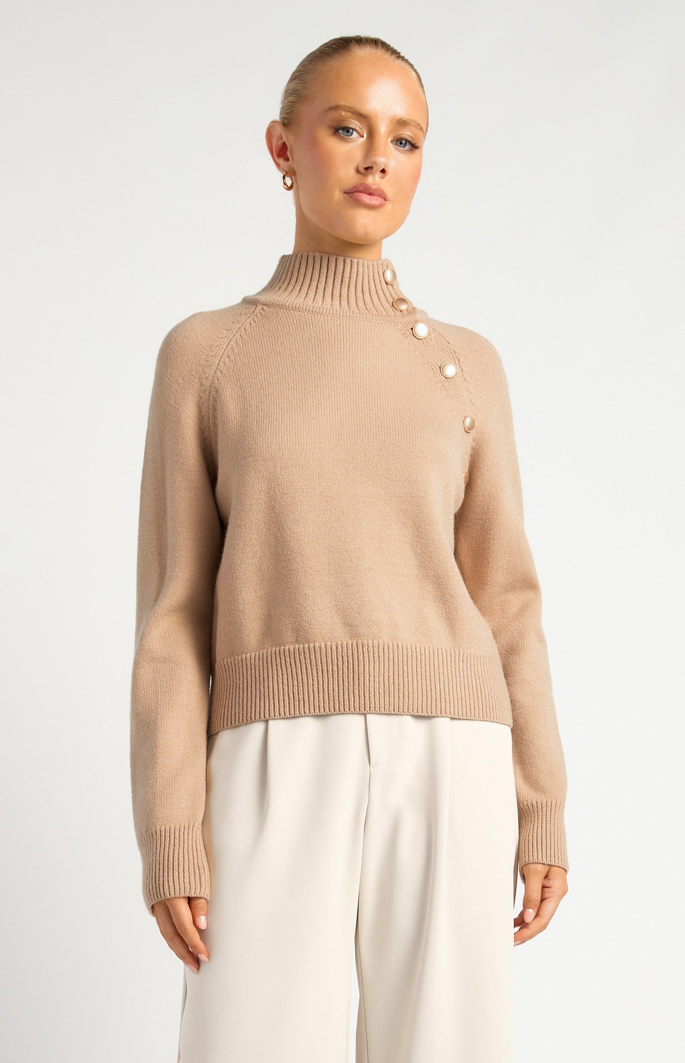DIANA KNIT SWEATER - NUDE