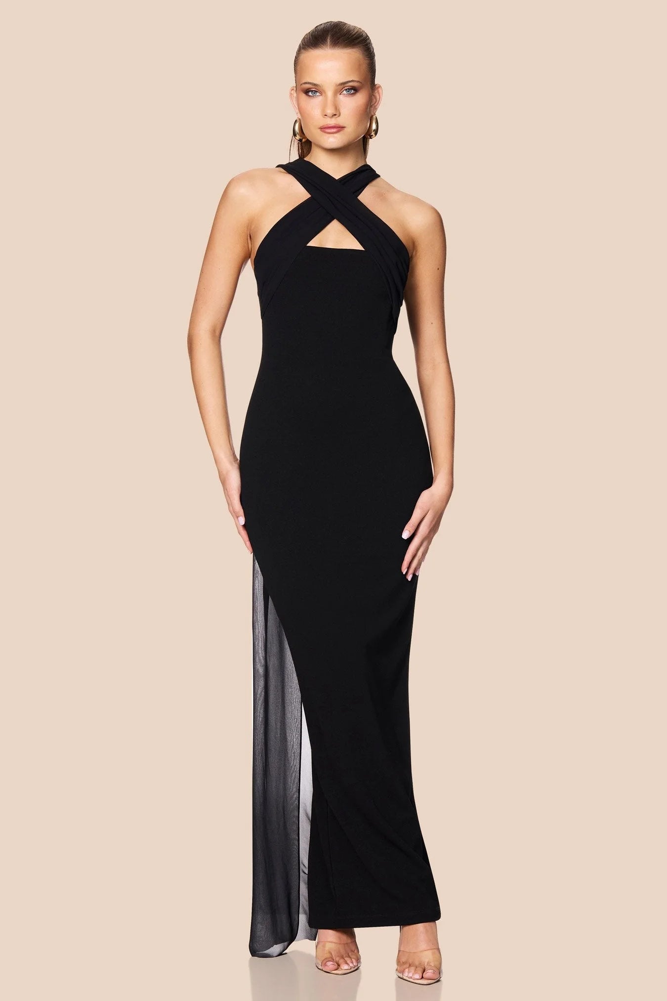NOOKIE - ZEPHYR GOWN - BLACK