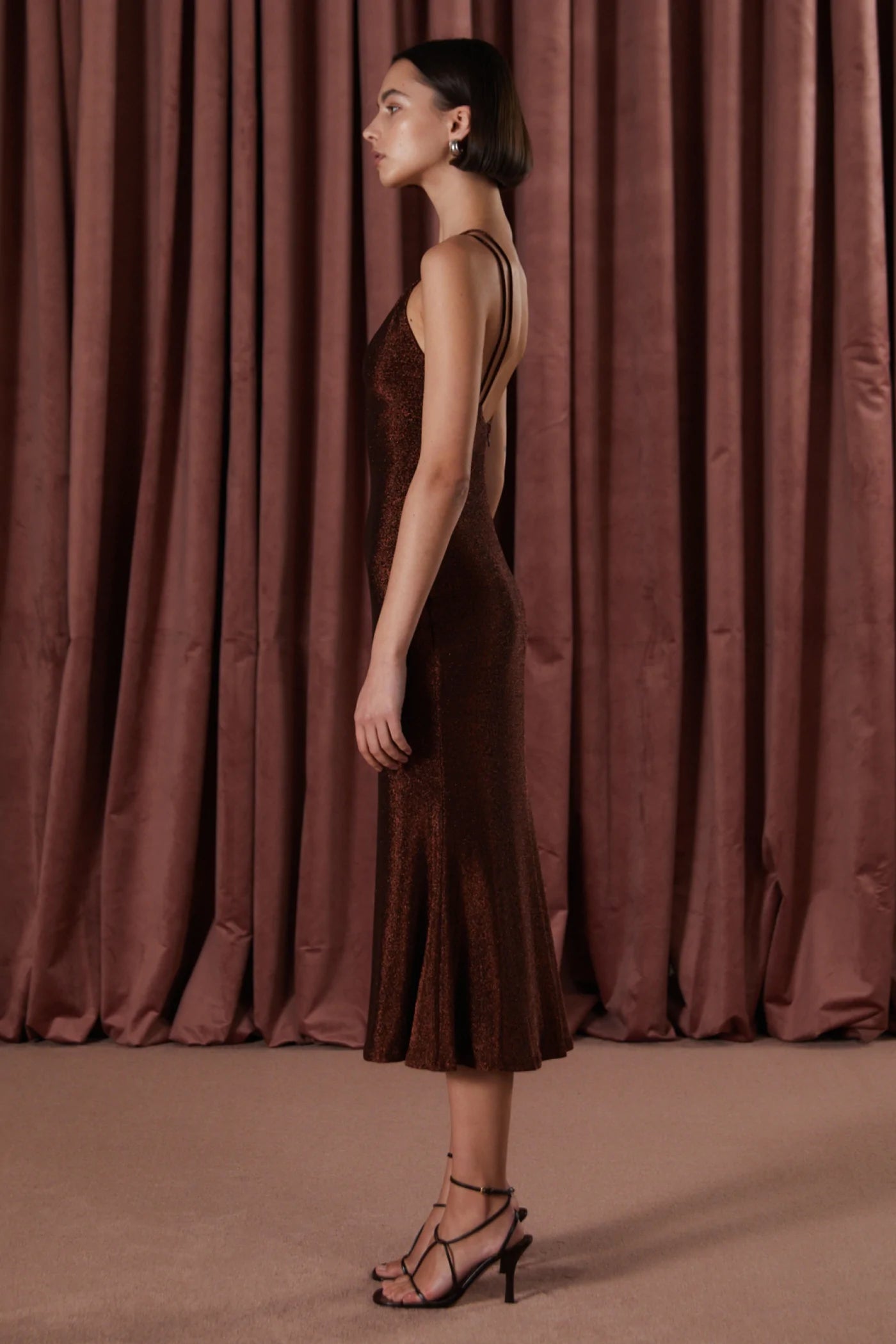 MISHA COLLECTION - VERONIKA SLINKY JERSEY MIDI DRESS