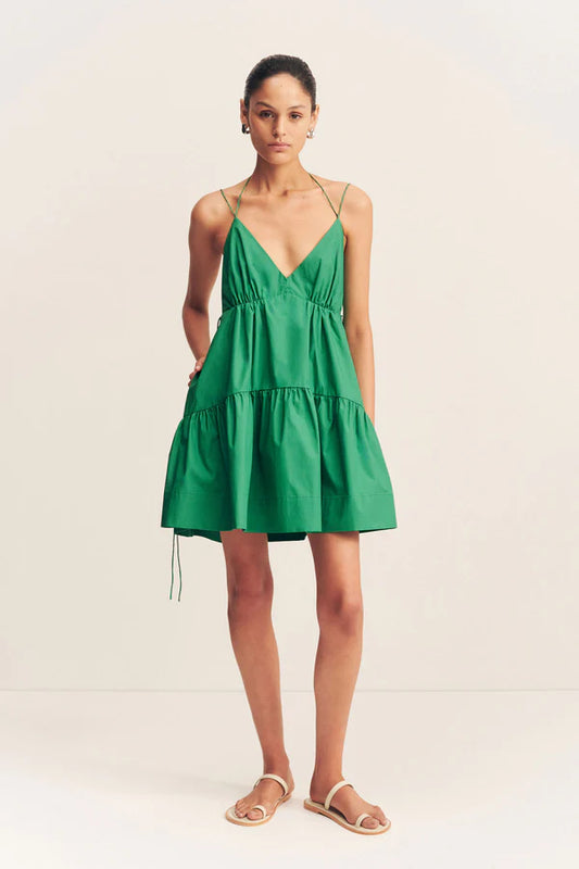 SHONA JOY - MAIORI MINI DRESS - APPLE GREEN