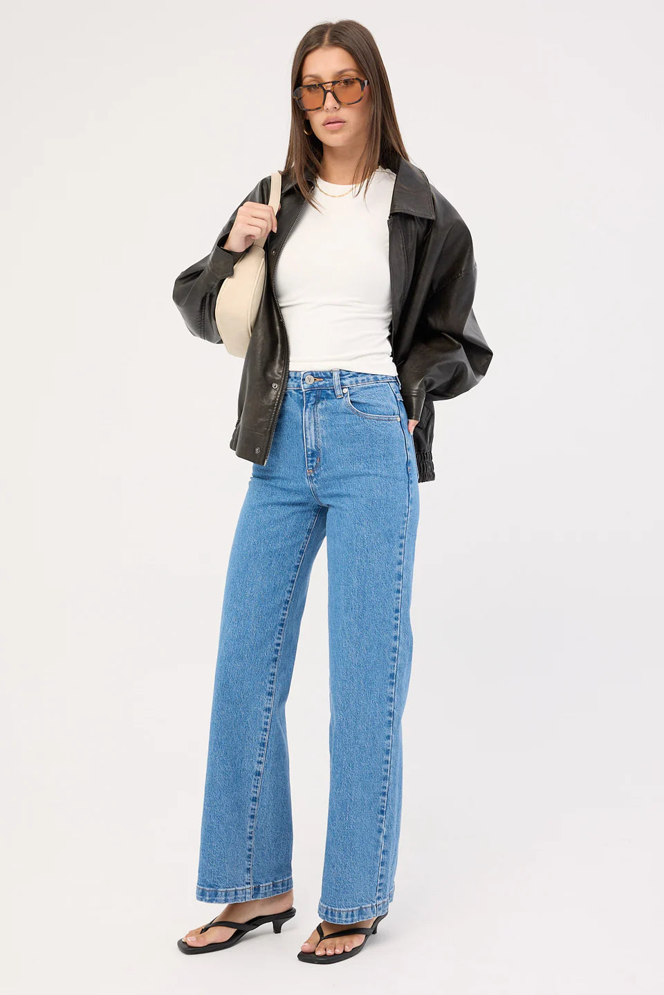 A BRAND -A 94 HIGH WAISTED WIDE JEAN - DEBBIE
