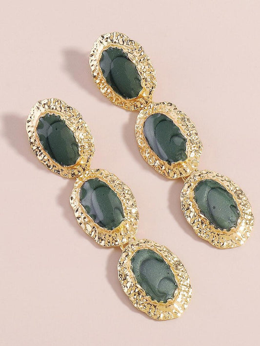 KIAMA EARINGS - EMERALD GREEN