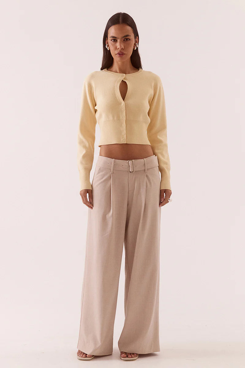 SOVERE - ALANI CARDIGAN - CUSTARD