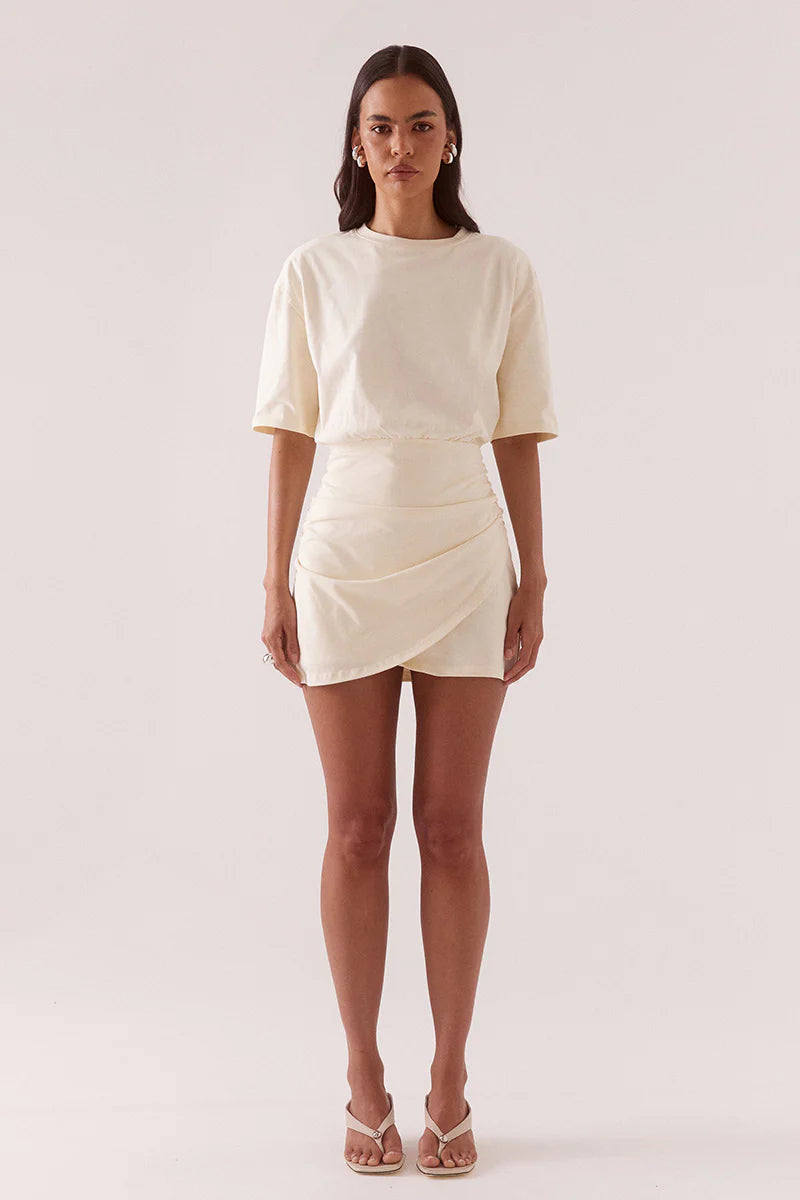 SOVERE - IZEL TEE DRESS - PANNACOTTA