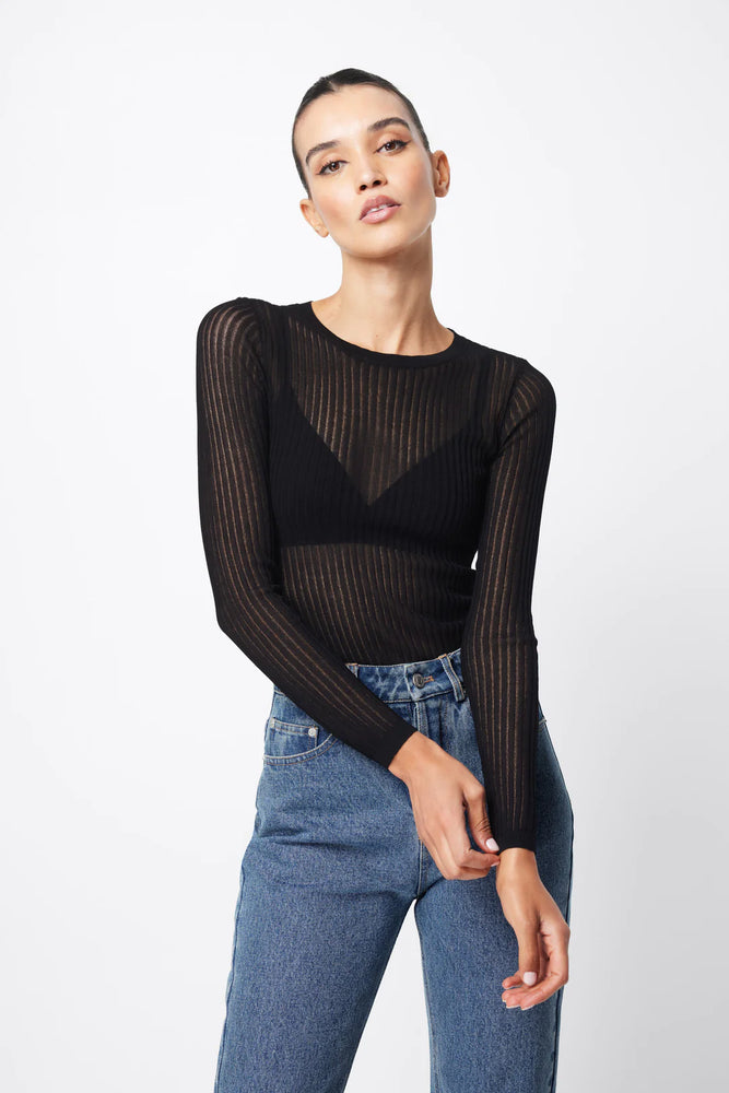 MOSSMAN - BRICK LANE TOP - BLACK