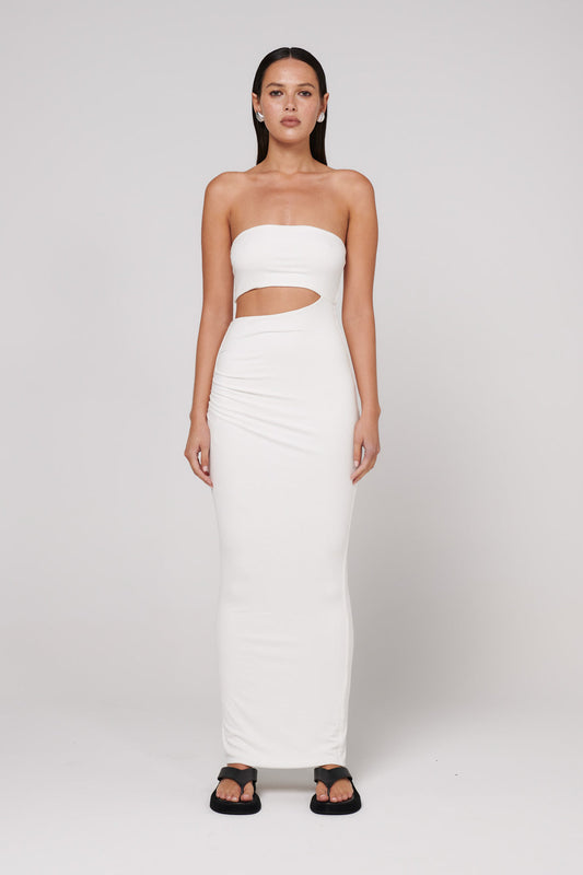 BAYSE - IZARA SHAYE MIDI - WHITE