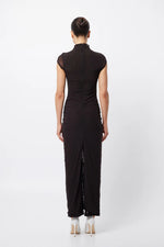 MOSSMAN - PUNCTURED MAXI DRESS