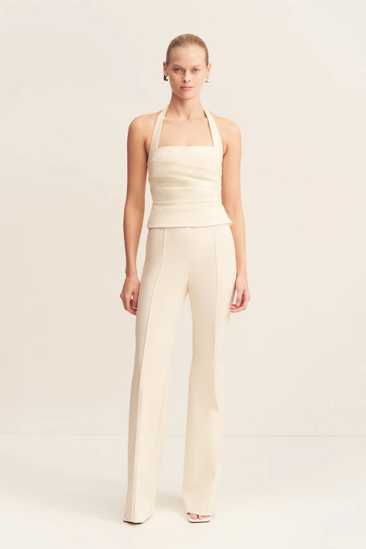SHONA JOY - LANI HALTER TOP - RICE