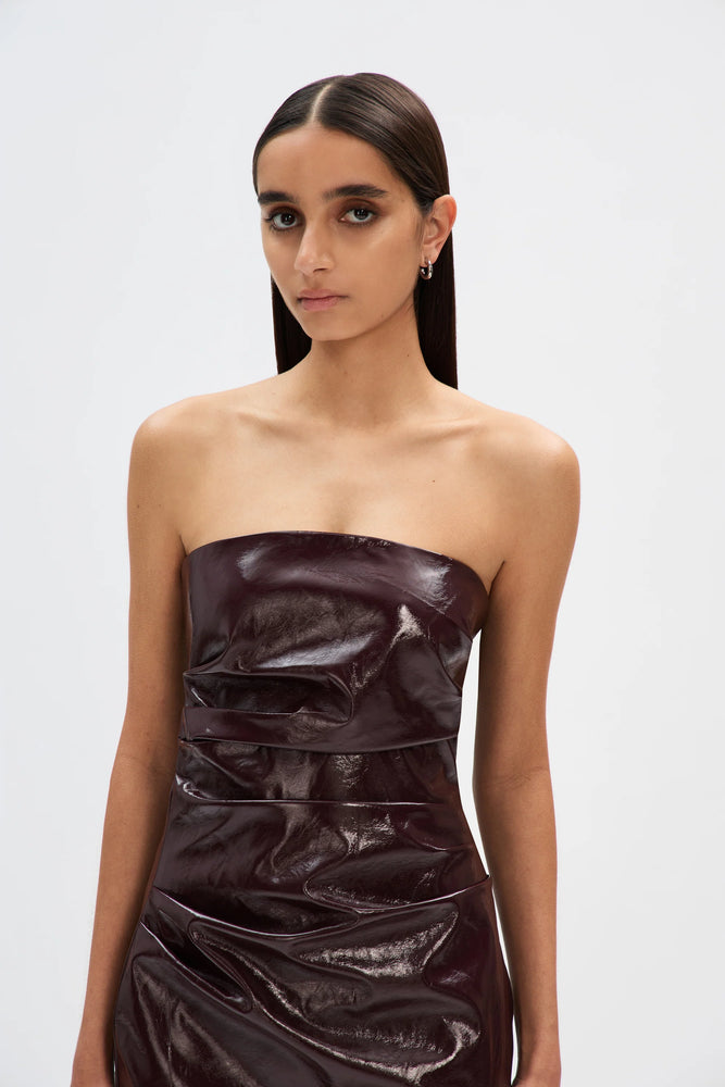 MISHA - THE 'ALSTON' GLAZED MINI DRESS