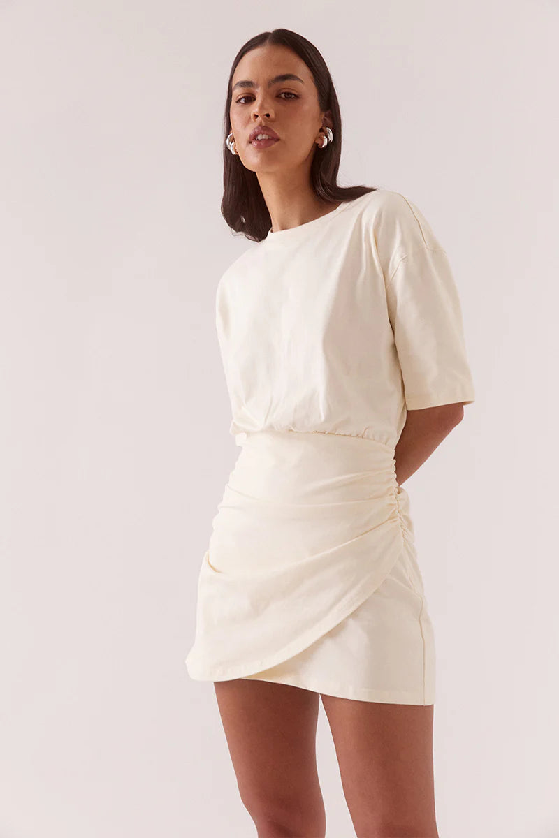 SOVERE - IZEL TEE DRESS - PANNACOTTA