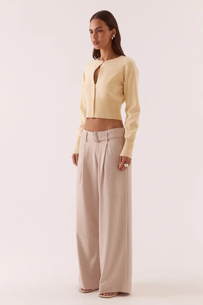 SOVERE - ALANI CARDIGAN - CUSTARD