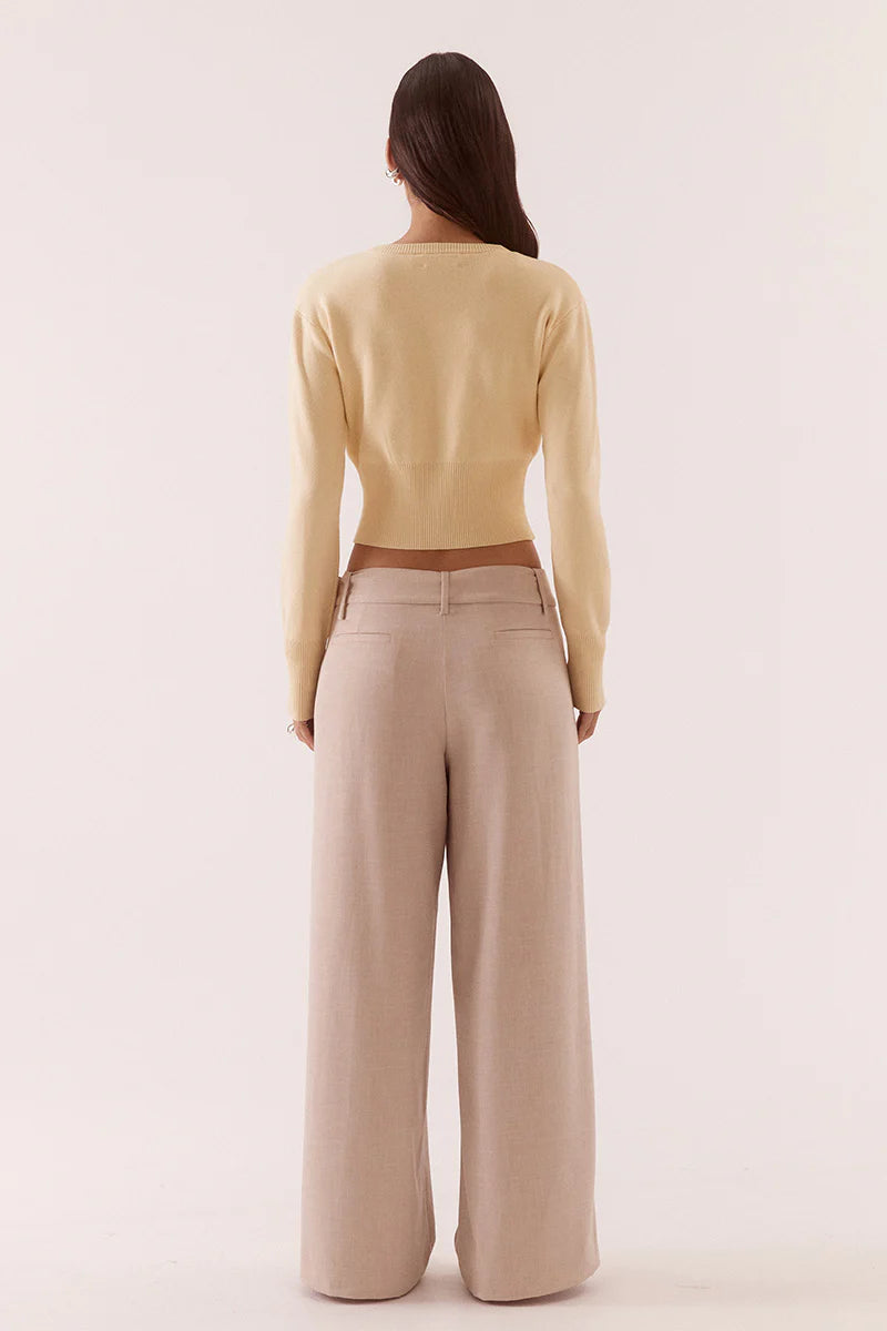 SOVERE - ALANI CARDIGAN - CUSTARD