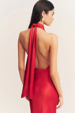 SHONA JOY - TATUM HALTER NECK MAXI DRESS