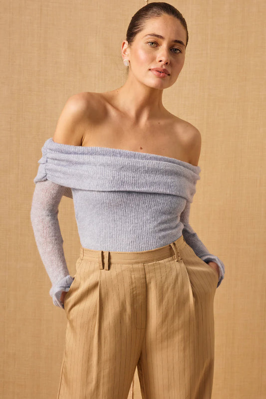 MON REN - NOMAD TOP - VINTAGE BLUE