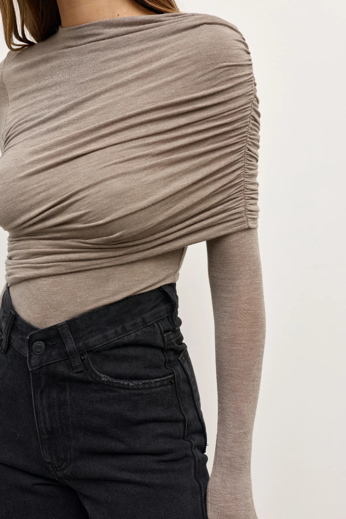 ARIYA BODYSUIT - GREY MARBLE