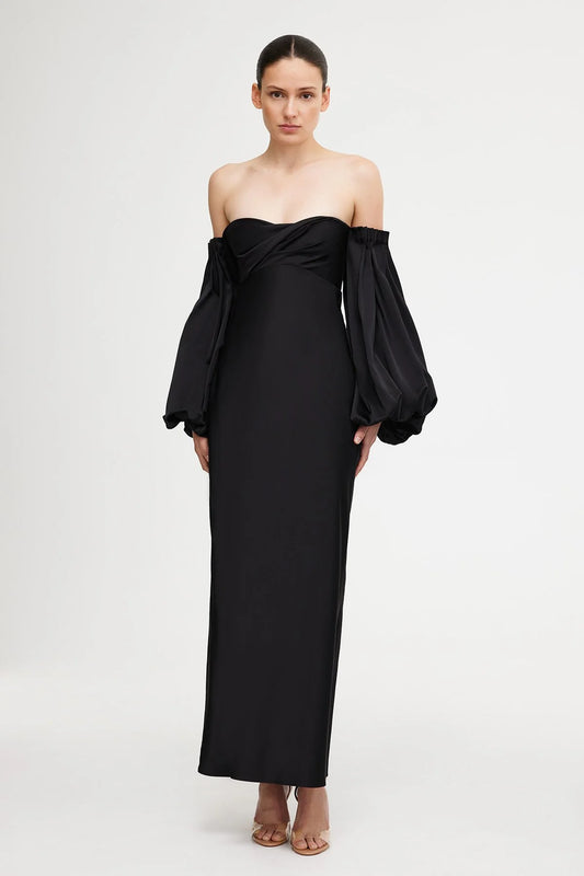 SIGNIFICANT OTHER - DANIKA OFF SHOULDER DRESS - BLACK