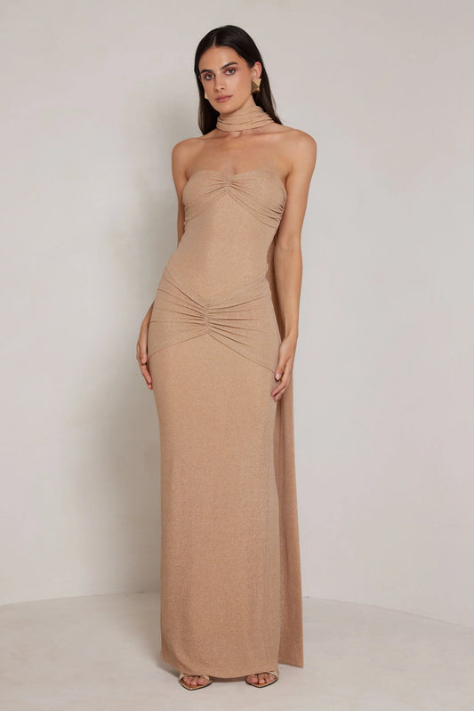 ELLE ZEITOUNE - CELESTE GOWN - GOLD