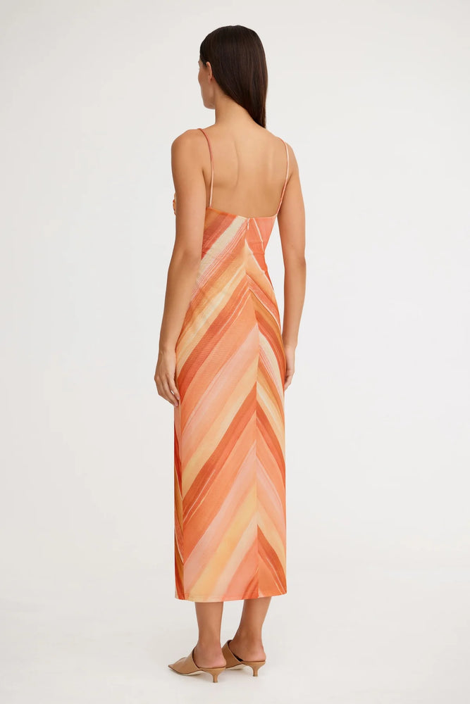 SIGNIFICANT OTHER - MATTIE MIDI DRESS - SHERBET STRIPE