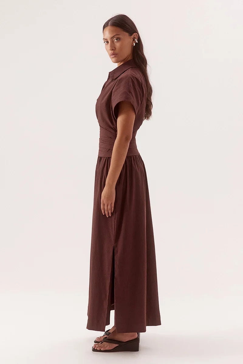 LYRA DRESS - CHOCOLATE