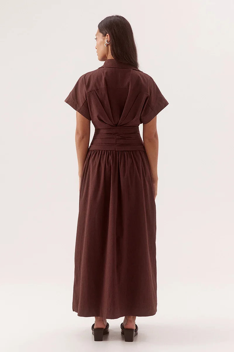 LYRA DRESS - CHOCOLATE