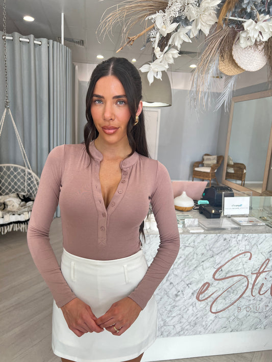 LARA BODYSUIT - BEIGE