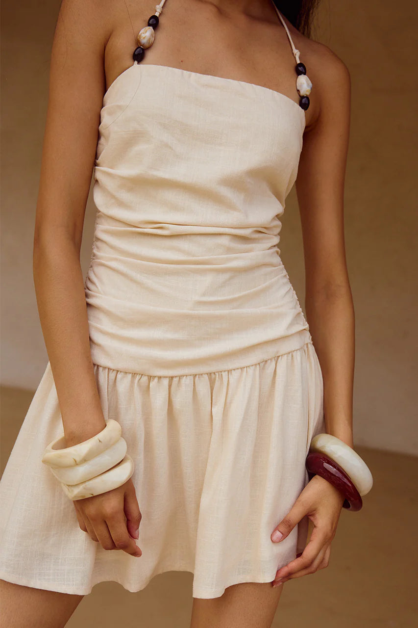 MARIANNA MINI DRESS - CREAM